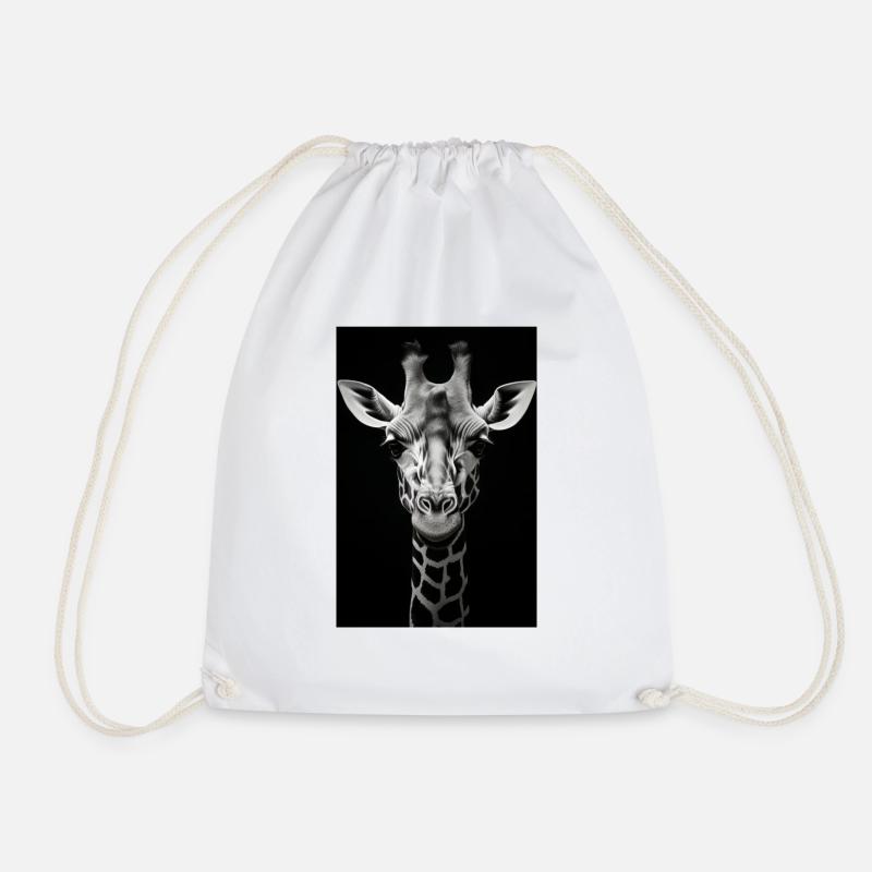 Wild Giraffe 2 - Drawstring Bag - white
