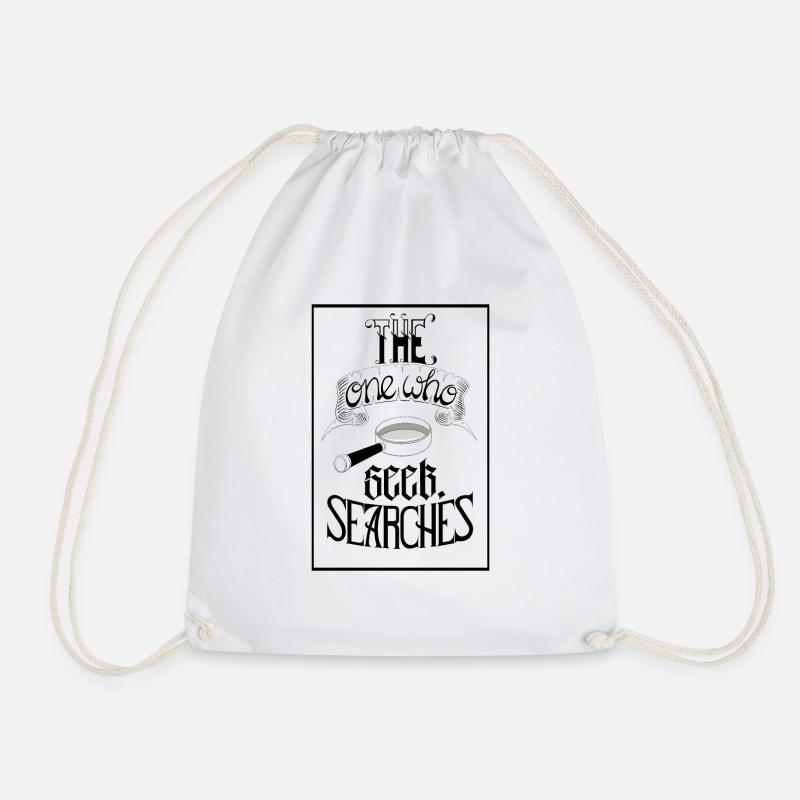 Celui qui cherche, cherche - Sac de sport léger - blanc