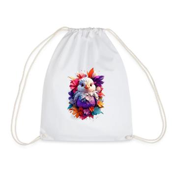 Vogel Bird V1 24 15 - Drawstring Bag - white - Front