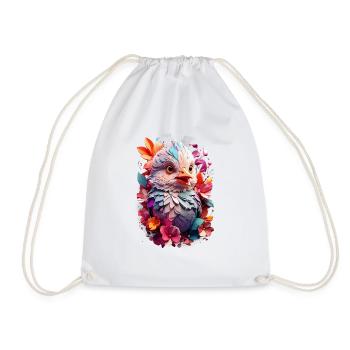 Vogel Bird V1 24 08 - Drawstring Bag - white - Front