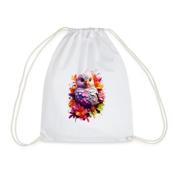 Vogel Bird V1 24 18 - Drawstring Bag - white - Front