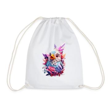 Vogel Bird V1 24 20 - Drawstring Bag - white - Front