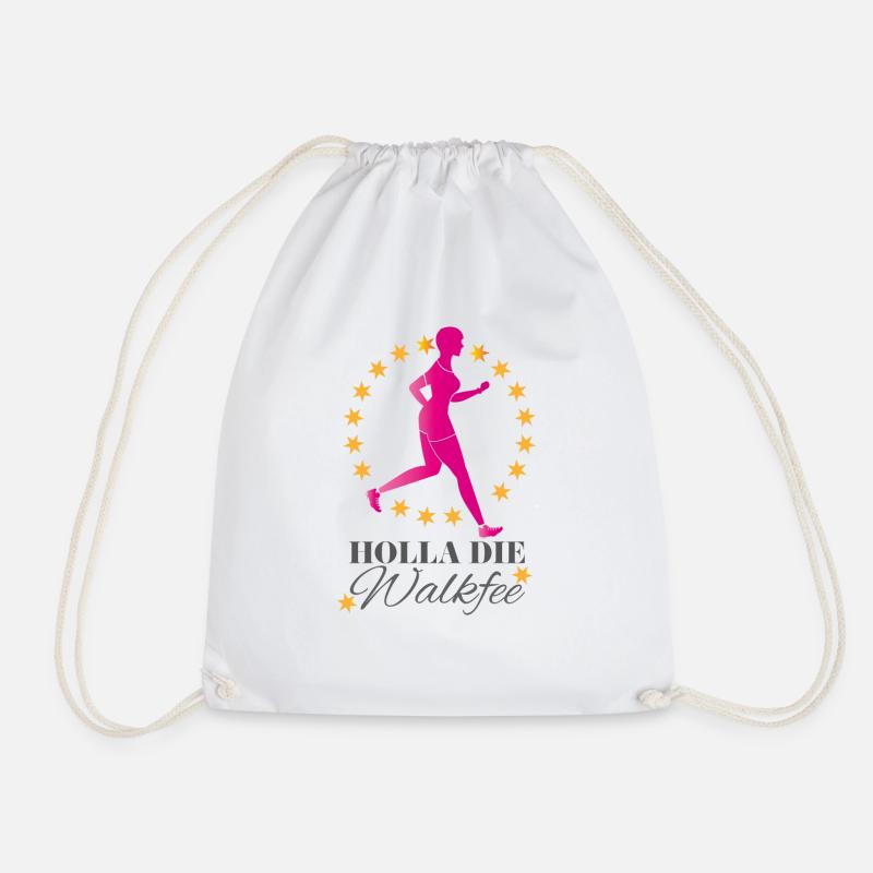 Walkfee - Drawstring Bag - white