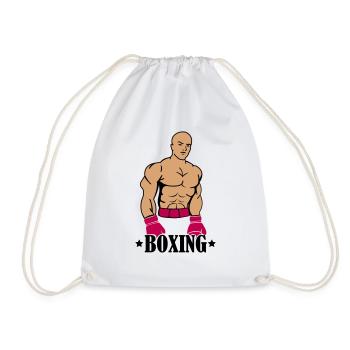Boxeur de boxe - Sac de sport léger - blanc - Devant