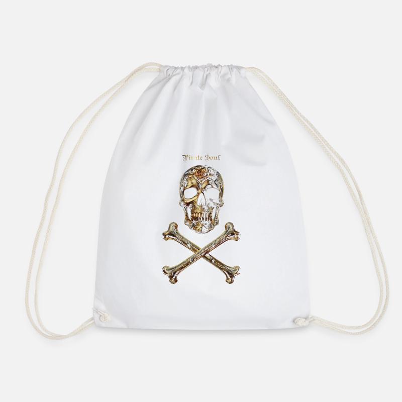 skull bones - Sac de sport léger - blanc