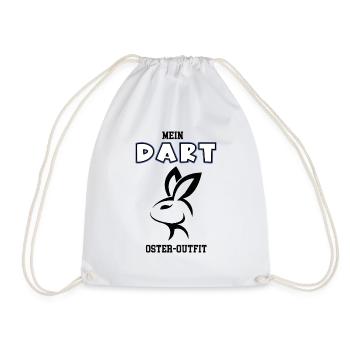 Dart Ostern Darter Oster Outfit Dartspieler Darten - Turnbeutel - Weiß - Vorne