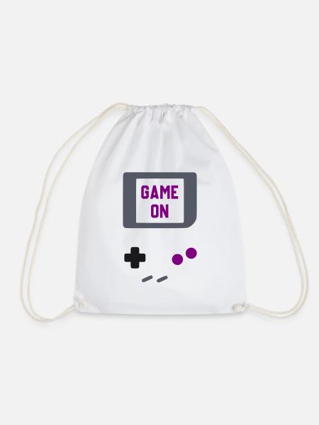 retro game on - Turnbeutel - Weiß