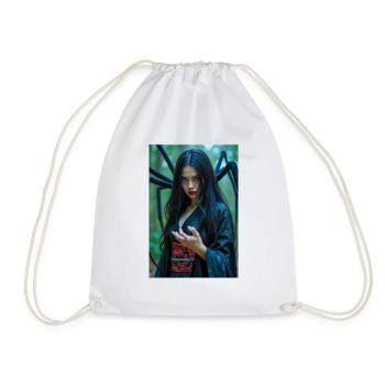 Jorōgumo Beautiful yet deadly spider woman in silk - Drawstring Bag - white - Front