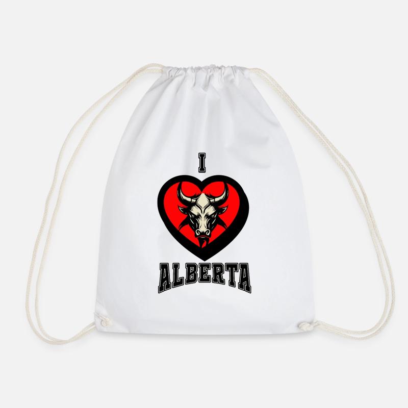I Love Alberta - Turnbeutel - Weiß