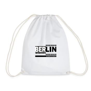 BERLIN - Barcode - Drawstring Bag - white - Front
