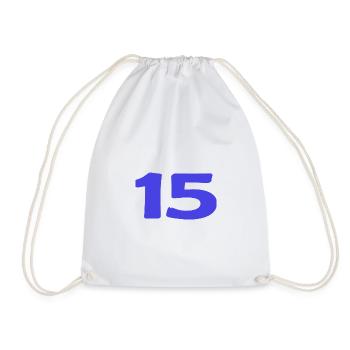 15. 15 ANS. 15e ANNIVERSAIRE. ANNIVERSAIRE 15 ANS. - Sac de sport léger - blanc - Devant