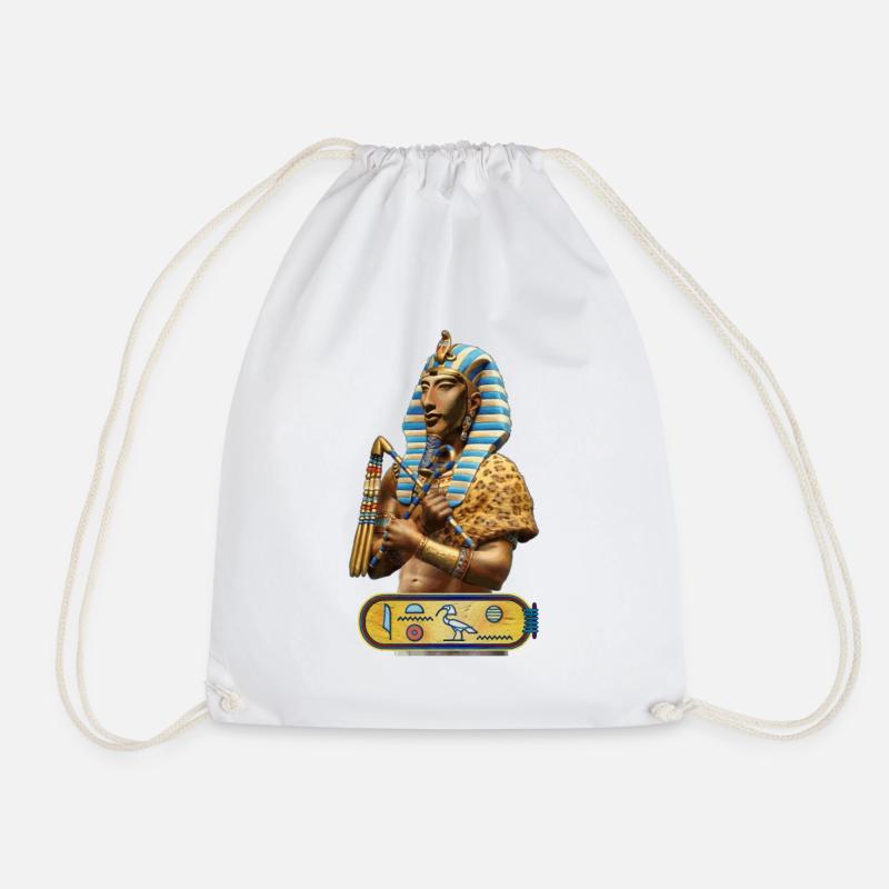Echnaton - Pharao von Ägypten - Turnbeutel - Weiß