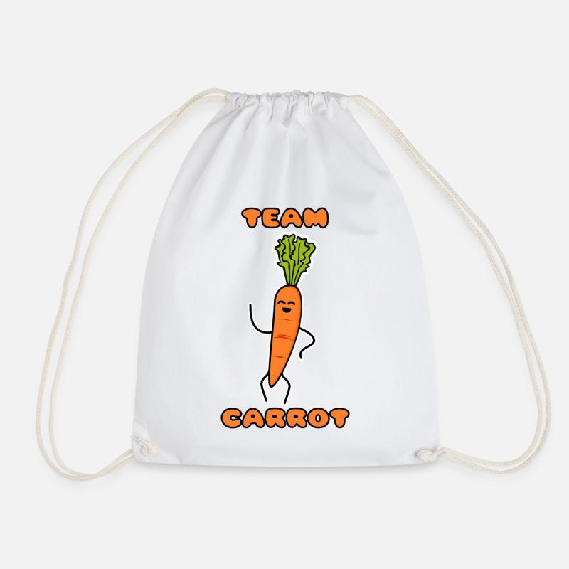 Team Carrot - Drawstring Bag - white