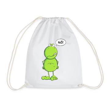 Lustiger Nö Frosch I Nein Statement - Turnbeutel - Weiß - Vorne