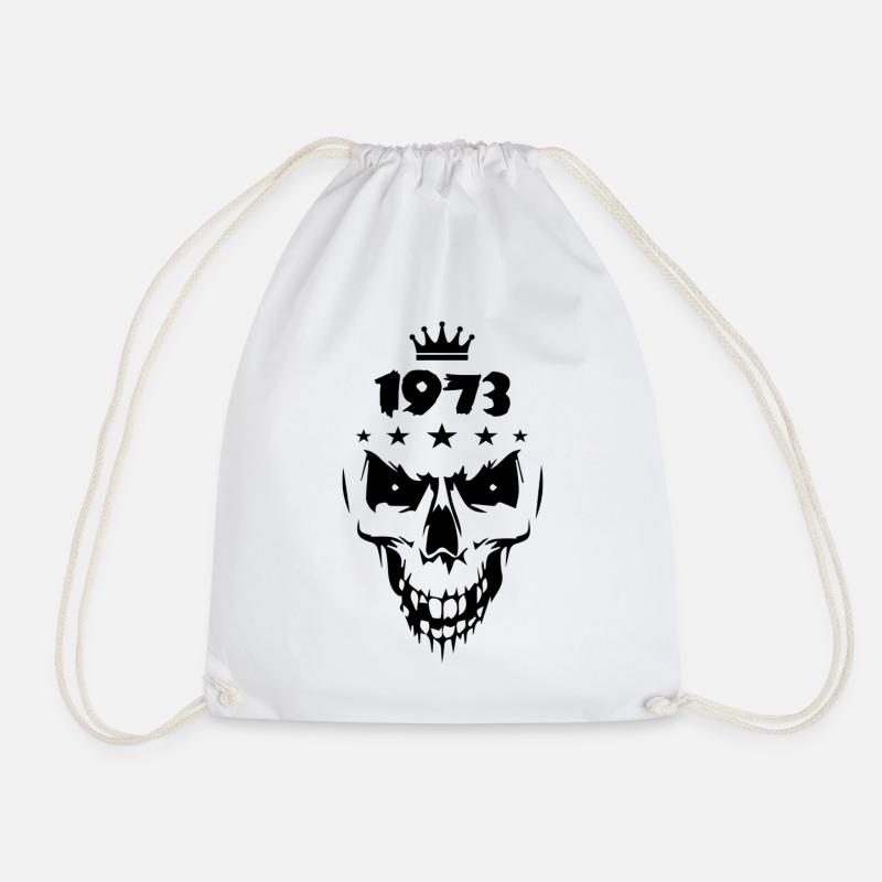 1973 Totenkopf - Turnbeutel - Weiß