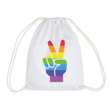 Pride Month LGBT - Victory! - Drawstring Bag - white - Front