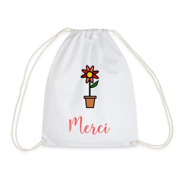 MERCI. MAÎTRESSE. MAÎTRE. MERCI MAÎTRESSE - Sac de sport léger - blanc - Devant