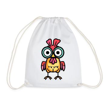 Huhn Halloween Comic Lustig - Turnbeutel - Weiß - Vorne