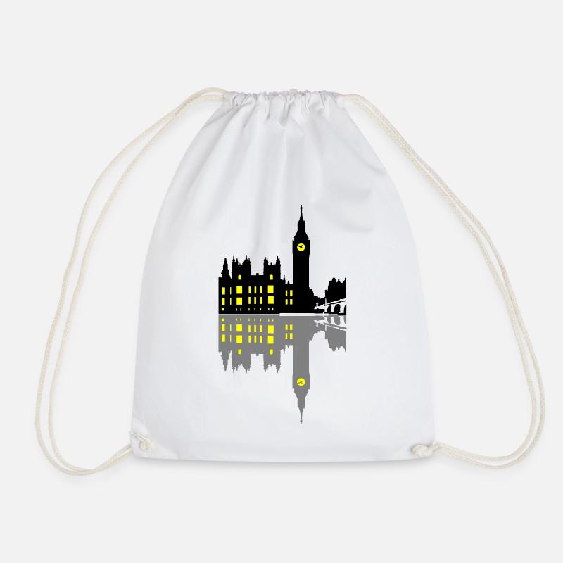London - Drawstring Bag - white