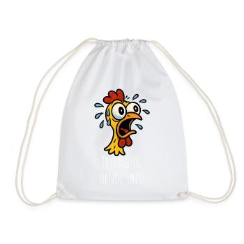 J’essaie de faire entendre ce dicton - Sac de sport léger - blanc - Devant