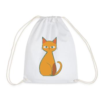 Décontracté comme un chat - Sac de sport léger - blanc - Devant