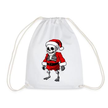 Weihnachten Skelett / Thanksgiving - Turnbeutel - Weiß - Vorne