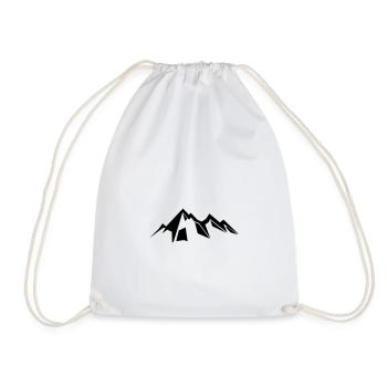 Mountains Mountain Mountains 15 - Drawstring Bag - white - Front