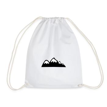 Mountains Mountain Mountains 10 - Drawstring Bag - white - Front