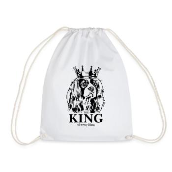 Cavalier King Charles Spaniel King Dogs Wilsigns - Drawstring Bag - white - Front
