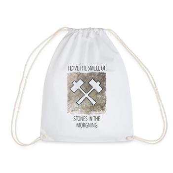 Stonemason Stone Sculptor Saying - Drawstring Bag - white - Front