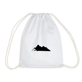 Mountains Mountain Mountains 02 - Drawstring Bag - white - Front