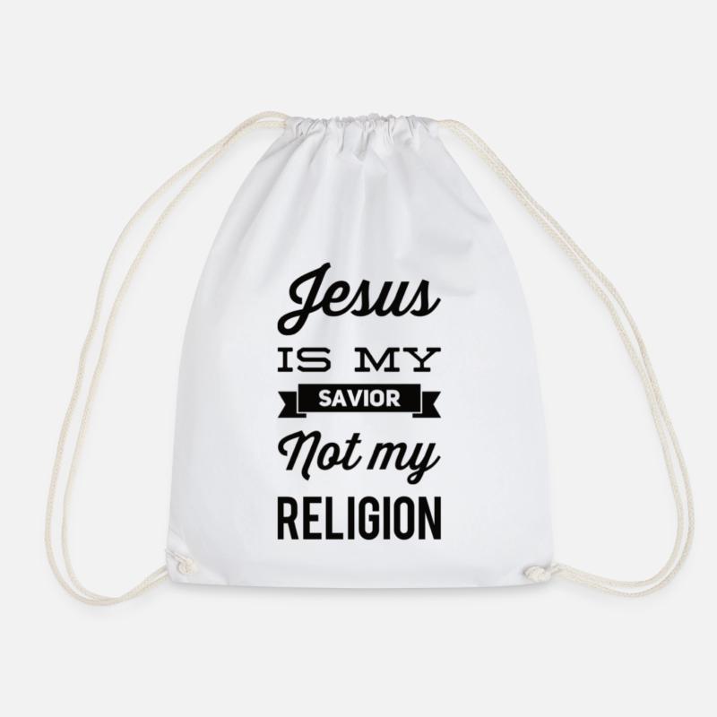 Jesus Is My Savior Not My Religion - Turnbeutel - Weiß