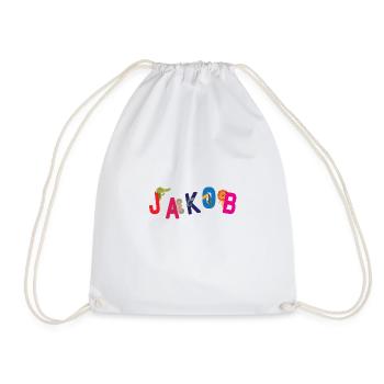Je m'appelle Jacob T-Shirt Prénom Enfant - Sac de sport léger - blanc - Devant