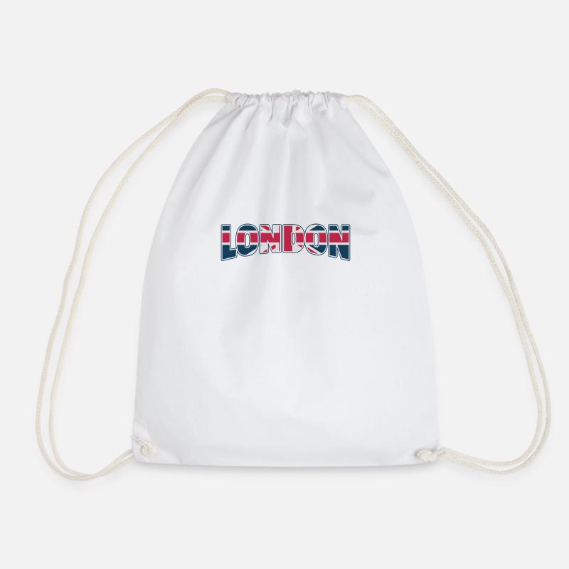London - Drawstring Bag - white