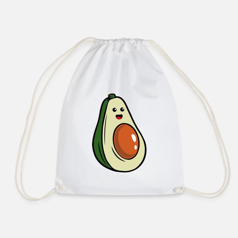 Avocado - Turnbeutel - Weiß