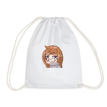 Pillowg1rl Emote Smirk - Turnbeutel - Weiß - Vorne