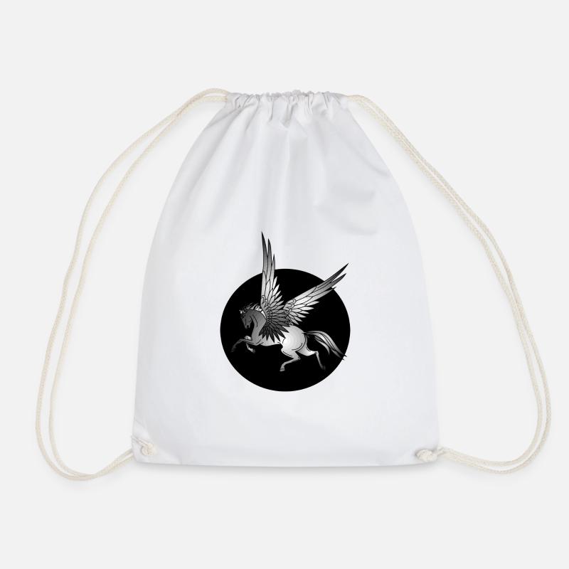 Pegasus - Drawstring Bag - white