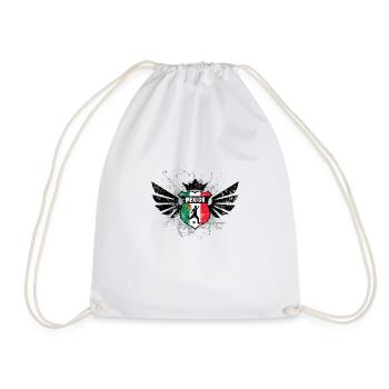 Mexico soccer emblem flag eu - Drawstring Bag - white - Front