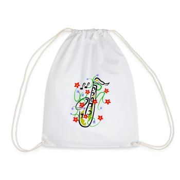 Conception du saxophone - Sac de sport léger - blanc - Devant
