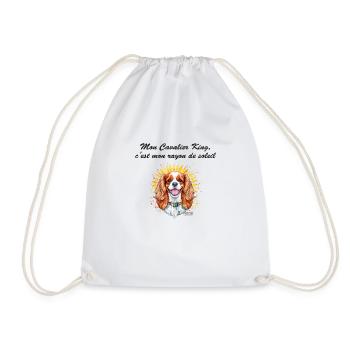 Cavalier King rayon de soleil - Sac de sport léger - blanc - Devant