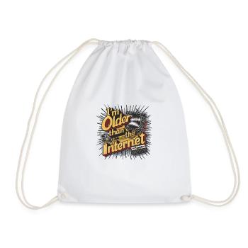Je suis plus vieux qu’Internet C’est drôle je suis plus vieux - Sac de sport léger - blanc - Devant