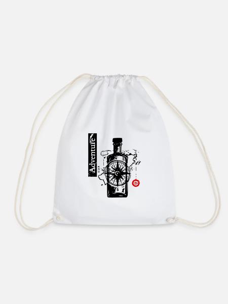 Adventure Trip - Drawstring Bag - white