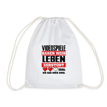 Jeux vidéo - Sac de sport léger - blanc - Devant