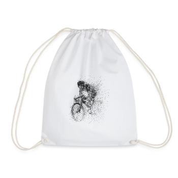 Bicycle Bicycling Biker Cycling Bicycle - Drawstring Bag - white - Front