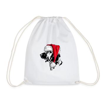 Santa BAVARIAN MOUNTAIN SWEAT DOG Noël - Sac de sport léger - blanc - Devant