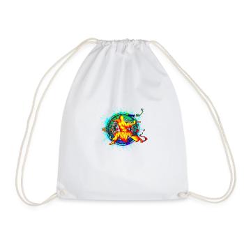 Kung fu - Drawstring Bag - white - Front