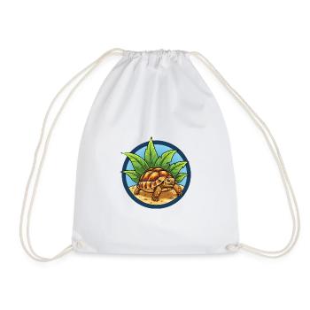 Tortue égyptienne - Sac de sport léger - blanc - Devant