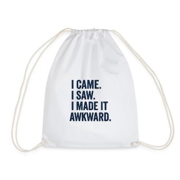 Je suis venu. J’ai vu. J’ai rendu ça gênant - Sac de sport léger - blanc - Devant