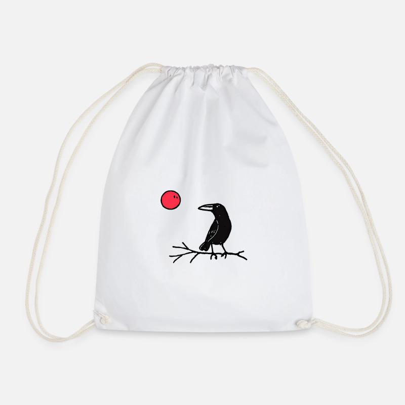 The Crow - Drawstring Bag - white