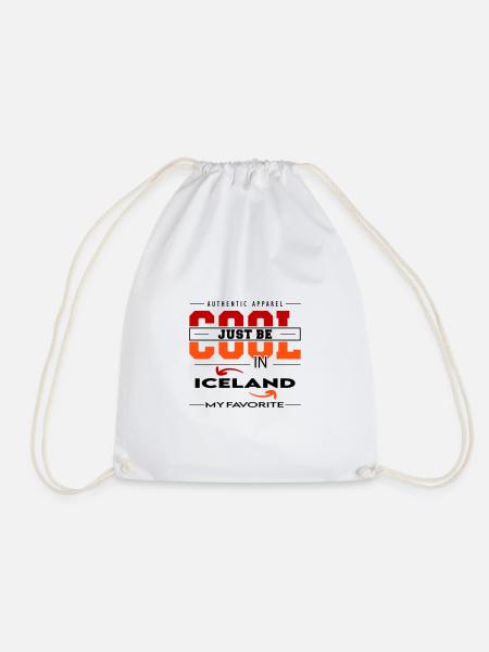 Iceland Island Land Urlaub Reise verreisen - Turnbeutel - Weiß